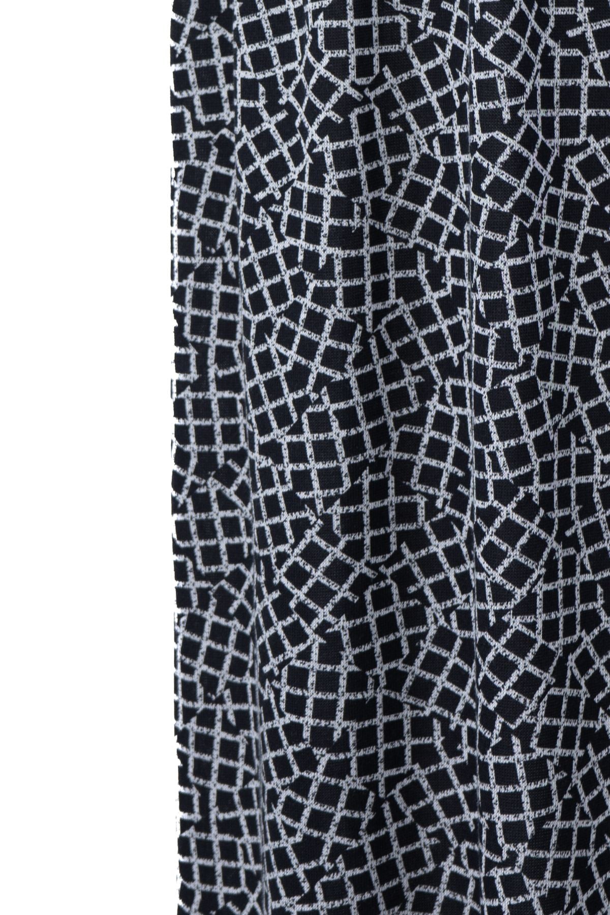 Kadın Kışlık Anne Etek Viskon Kumaş Manzara Desenli Beli Lastikli Rahat Kesim Tam Kalıp